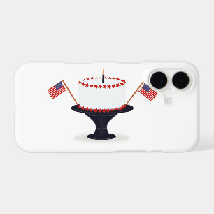 Fourth of July Holiday Birthday Cake iPhone 17 Case