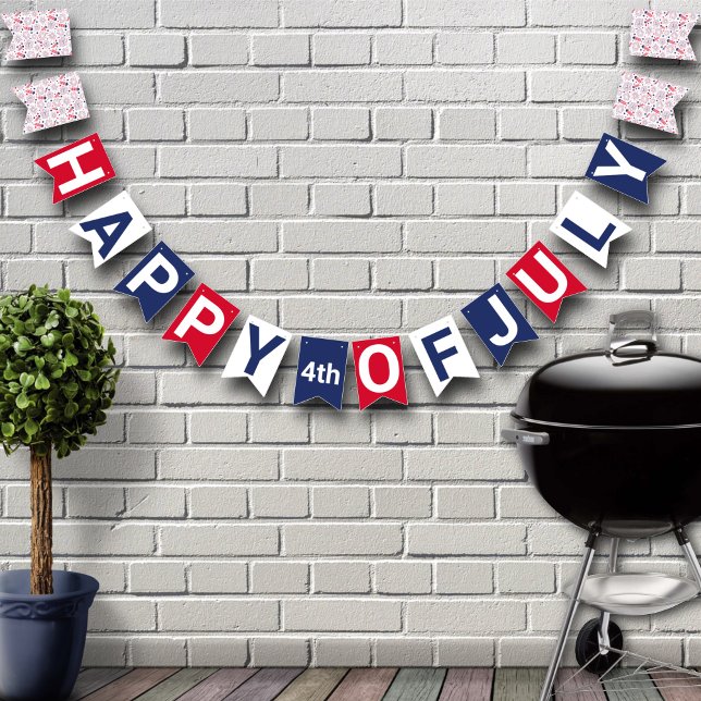 Fourth of July Independence Day BBQ Celebration Bunting Flags (Creator Uploaded)