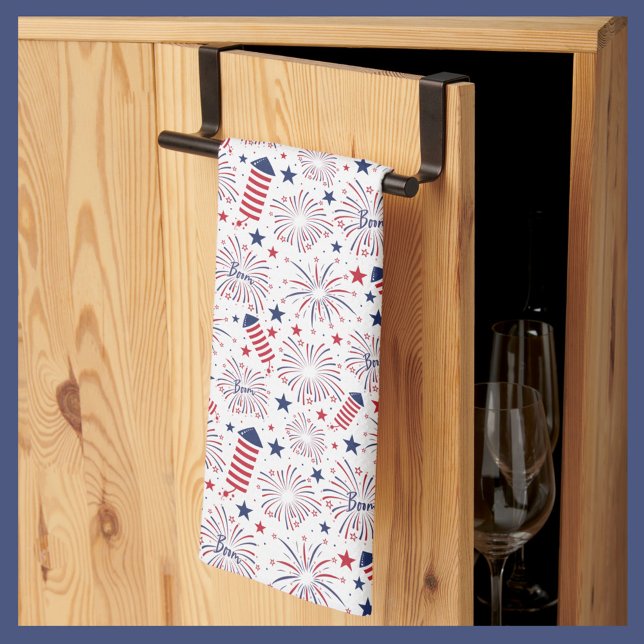 Fourth of July Independence Day Celebration Kitchen Towel (Creator Uploaded)