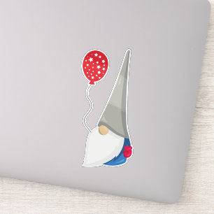 Fourth Of July, Independence Day, Cute Gnome Sticker
