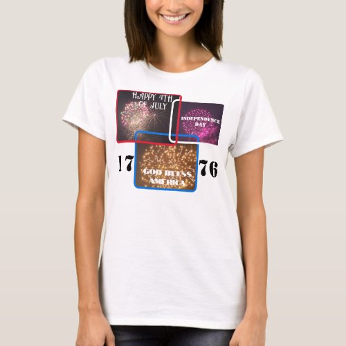 Fourth of July Independence Day Fireworks T_Shirt