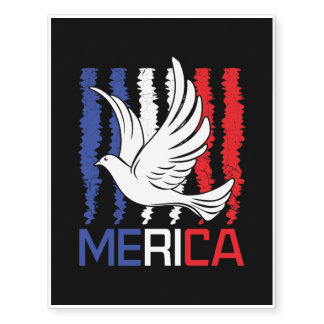 Fourth of July Independence Day Temporary Tattoos