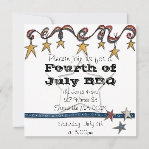 Fourth of July Invite
