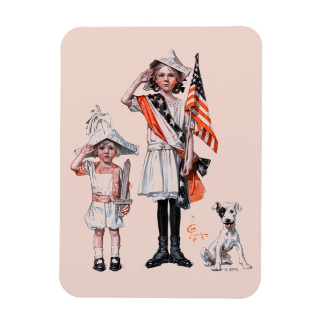 Fourth of July Magnet (Vertical)
