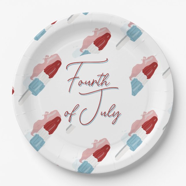 Fourth of July  Paper Plates (Front)