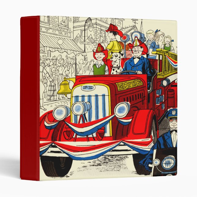 Fourth of July Parade 3 Ring Binder (Front/Spine)
