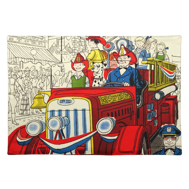 Fourth of July Parade Cloth Placemat (Front)