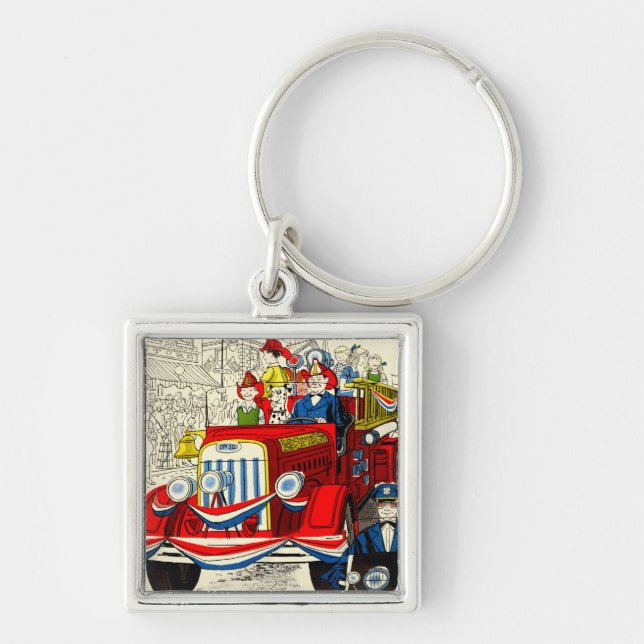 Fourth of July Parade Keychain (Front)