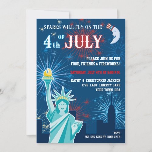 Fourth of July Party Invitation