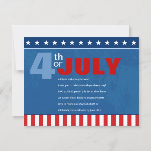 Fourth of July Party Invitation