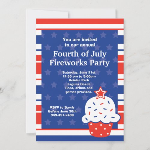 Fourth of July Party Invitation