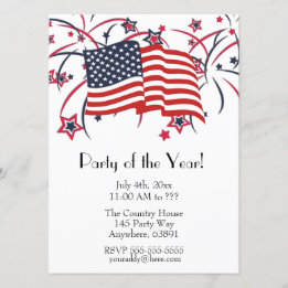 Fourth of July Party Invitations