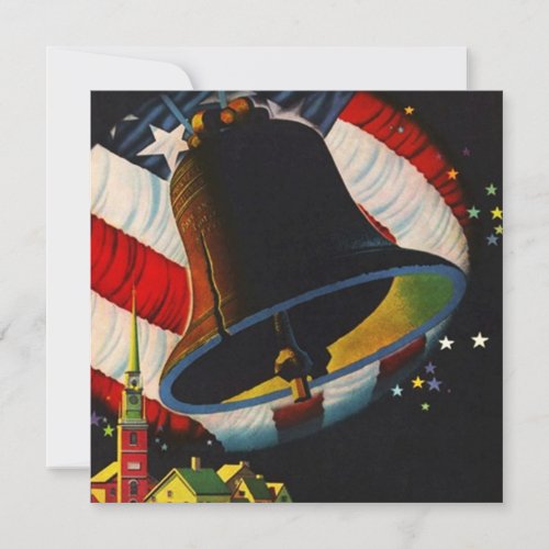 Fourth of July Party Liberty Bell Rings Invitation