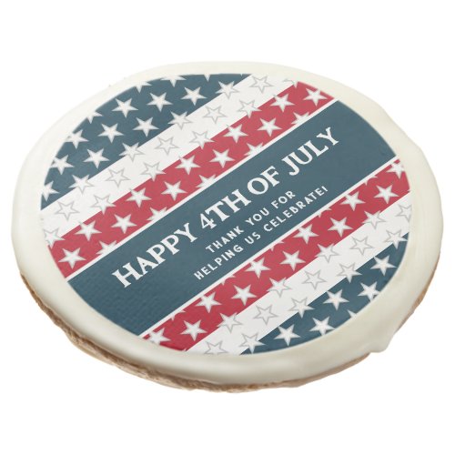 Fourth of July Party Red White Blue Patriotic Sugar Cookie