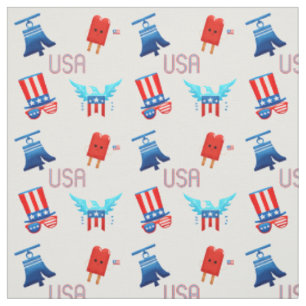 Fourth of July Patriotic Fabric