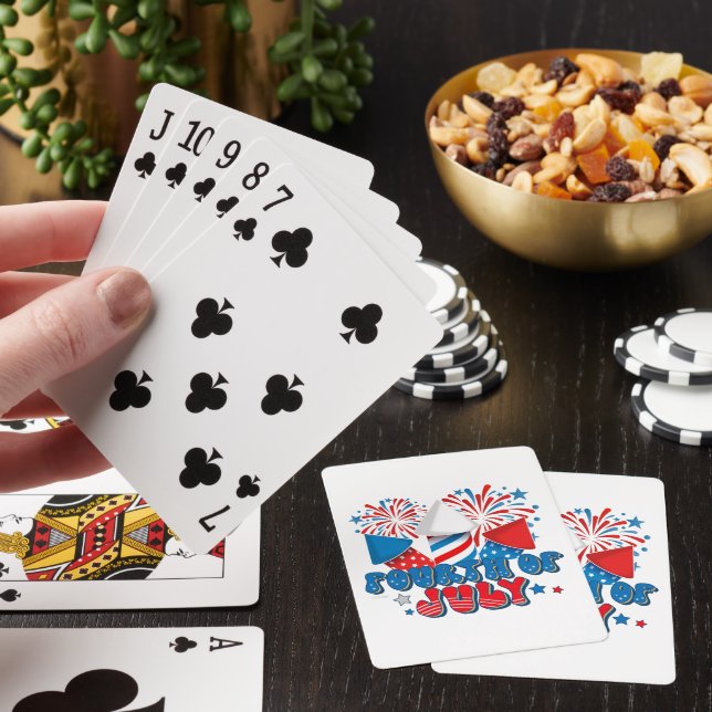 FOURTH OF JULY  POKER CARDS (In Situ)