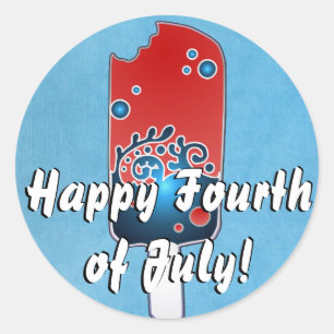 Fourth of July Popsicle Stickers