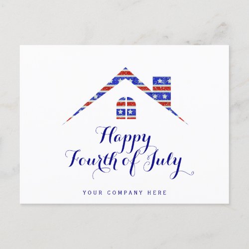 Fourth of July Realty Promotional Postcard