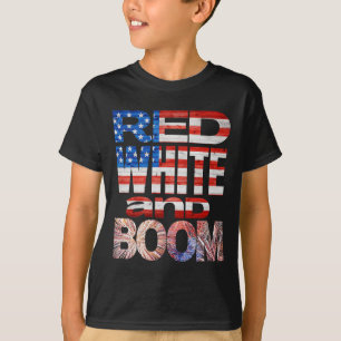 Fourth Of July Red White And Boom Fireworks Finale T-Shirt