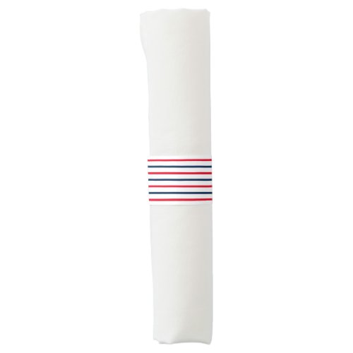 Fourth of July red white blue stripes patriotic Napkin Bands