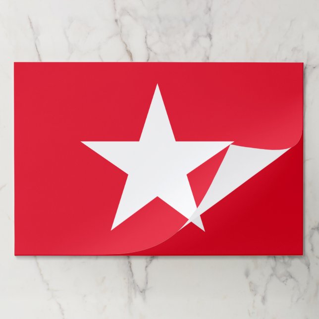 Fourth of July red white star placemats (Folded)