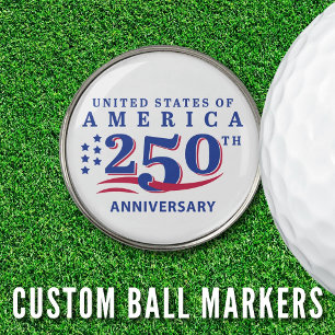 Fourth of July Scramble USA 250th Anniversary Golf Ball Marker