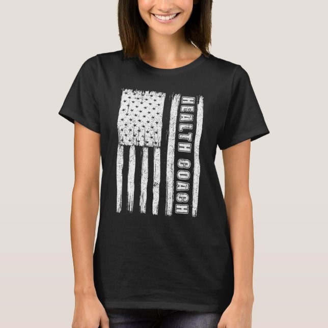 Fourth of July Shirts for Men American Flag health (Front)