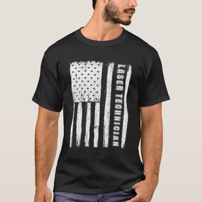 Fourth Of July Shirts For Men American Flag Laser  (Front)
