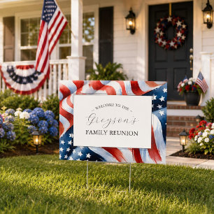 Fourth of July Sign Party Signs Customizable