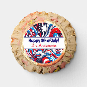 Fourth of July Stars and Stripes Personalized Reese's Peanut Butter Cups