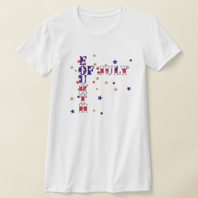 Fourth Of July T-shirts (Laydown)