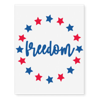 Fourth of July Temporary Tattoos - Freedom