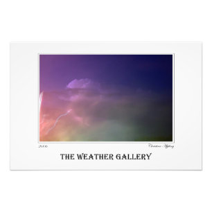 Fourth of July Thunderstorm Lightning Poster