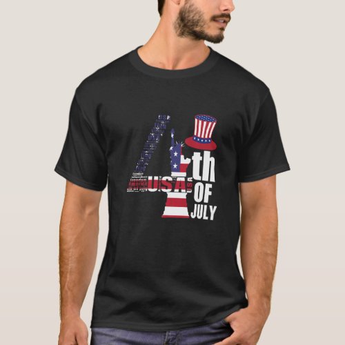 Fourth Of July United States Of America Us Flag 4t T_Shirt