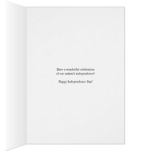 Fourth of July with Flags Card (Inside (Right))