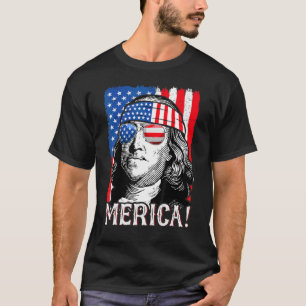 Fourth Of July  Women Ben Franklin T-Shirt