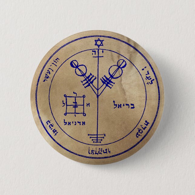 Fourth Pentacle of Jupiter Button (Front)