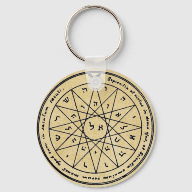 Fourth Pentacle of Mercury Keychain (Front)