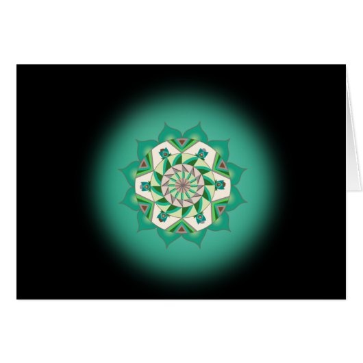 Fourth Step to Soul Card with Fourth Chakra Mantra (Front Horizontal)