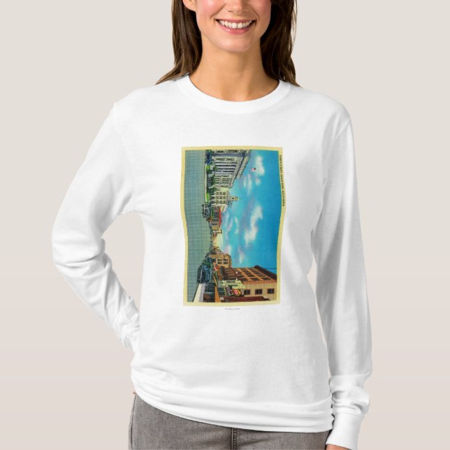 Fourth Street in Santa Rosa, CASanta Rosa, CA T-Shirt (Front)