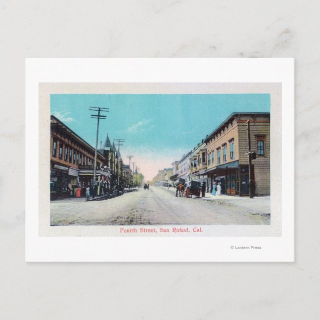 Fourth Street ViewSan Rafael, CA Postcard (Front)