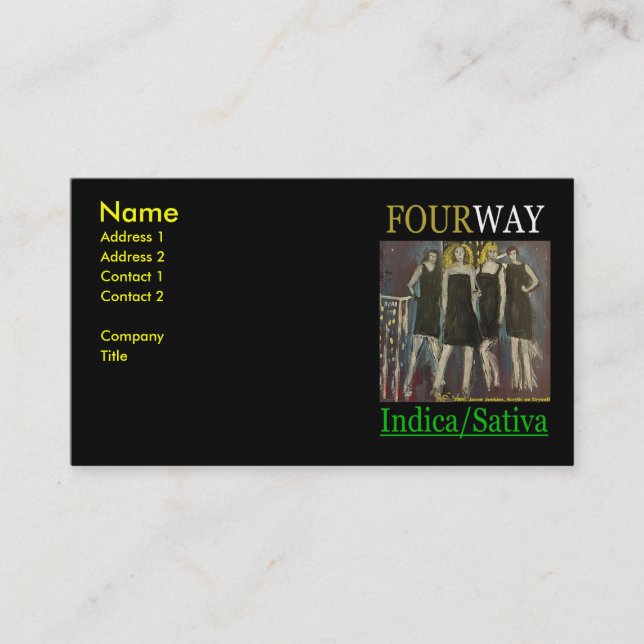 FOURWAY INDICA SATIVA BUSINESS CARD (Front)