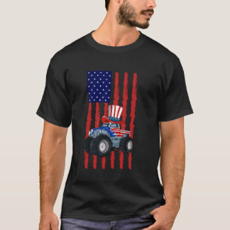 Fouth Of July Monster Truck Firecrackers USA July T-Shirt