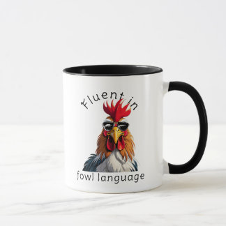 Fowl Language Chicken Mug Gift - Coffee Lover Gift