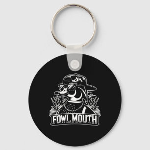 Fowl Mouth Duck Hunter Keychain