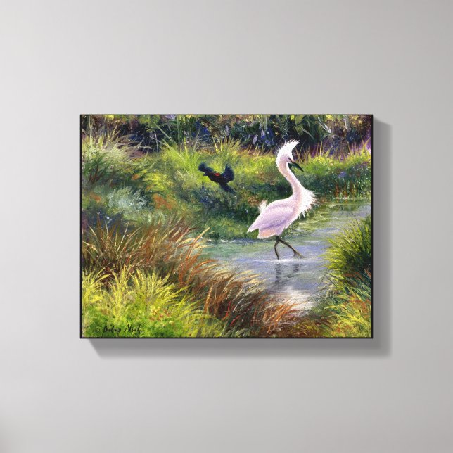 "Fowl Territory" Gallery Wrapped Canvas Print (Front)