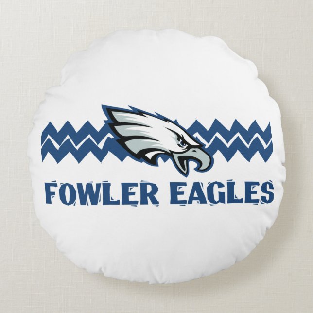 Fowler Eagles Round Pillow (Front)
