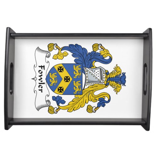 Fowler Family Crest Serving Tray