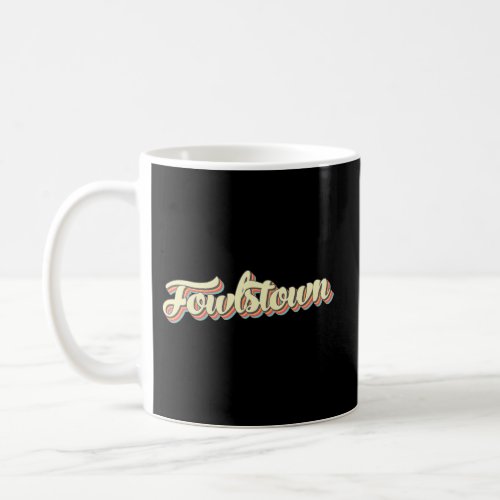 Fowlstown Baseball Font Coffee Mug
