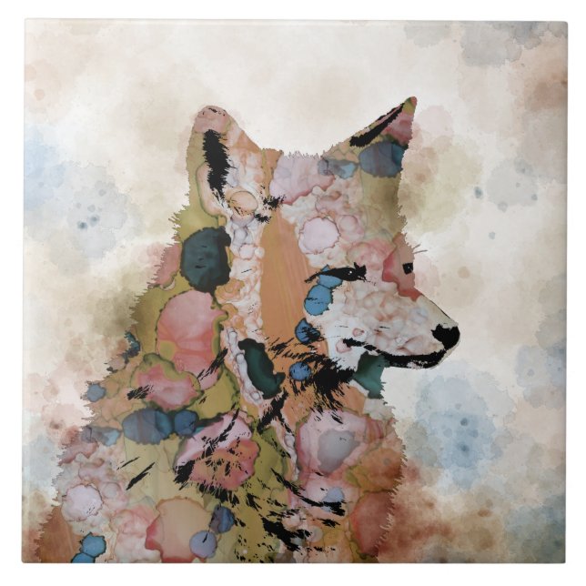 Fox 1 ceramic tile (Front)